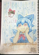 【例大祭20】スケブでチルノちゃん描きました！✨