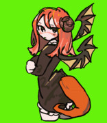 羽を羽ばたかせるアルマちゃんアニメーション素材