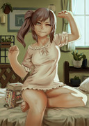 夜更かし明けのささらさん