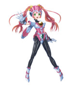 【レトロゲーム絵】王家の鎧を身に纏う天樹ひかる♪(透過加工)