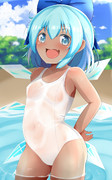 水着日焼けチルノ