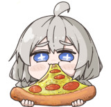 ピザ食べあかりちゃん