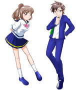 さとうささらとタカハシ（学生服）