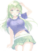 私服早苗さんのAA