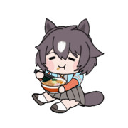 ラーメンをいただくプボ～( ´ v ｀)