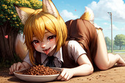 「待て」されてるリランちゃん