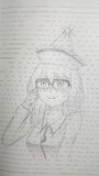 メガネ掛けたメルランの落書き
