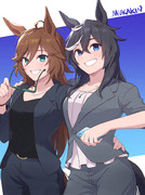 【ウマ娘】街で出会ったキャリアウーマンがシービー＆エースだった