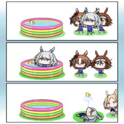 【GIFアニメ漫画】できる子、ミラ子！ 補講回避編