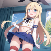 島風のコスプレをする島風