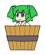 291 ぴちゅーんキスメ(桶あり)【東方Project 立ち絵素材 PNG】