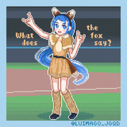 【艦これ】きつねダンス五月雨ちゃん特別仕様【ドット絵】