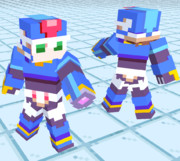 ロックマン・モデルX【Minecraftスキン】