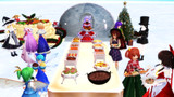 春夏秋冬　冬の宴　チルノの家の前でクリスマスパーティー