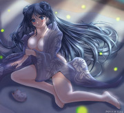 浦風とお祭りの夜に