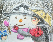 雪像に愛という名の魔法を込めて☃️