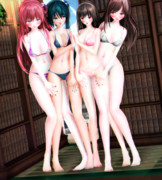 【今日のミクお姉さん】お姉さん達で すりすりぺたぺた…♡