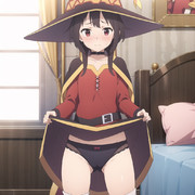 パンツを見せてくれるめぐみん