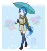 【艦これ】レインコート【ドット絵】