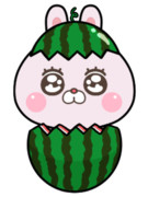 スイカうさぎ