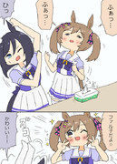 くしゃみ出そうなファル子漫画