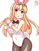 わんどろバニー夕立