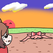 掘った穴にアグネスデジタルさんが落ちてしまい助けようかどうか悩むシンコウウィンディさん