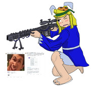 凍結銃で狙撃するごみんちゃ