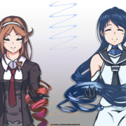 【艦これ】Roll meets Curl【五月雨/夕暮】