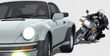 MMD　GSX1100S + Porsche911