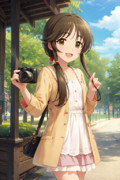 右手にカメラ
