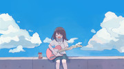 女の子とギター