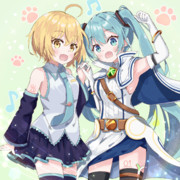 黒ウィズ×初音ミクコラボ　復刻記念イラスト