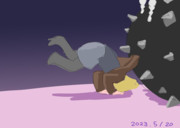 前転が止まらない