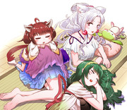 昼下がりのイタコとずん子ときりたんとずんだもん（原型）