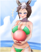 メジロライアンで絵の練習