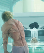 カピバラと背中