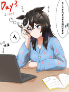 就寝前のエース