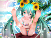 【ちびミクちゃん萌えリンク】おみあしさんを 上げ上げ…っ♡