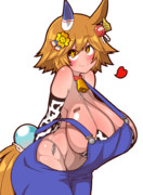 牛柄ビキニオーバーオールフクキタル