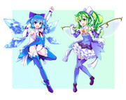 skebにてコミッション頂いた氷妖精＆大妖精