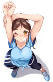 綾瀬穂乃香の練習終わりストレッチ