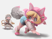 あばあちゃんとあかずきん