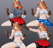 モジャクロ戦闘記　第61回で使う立ち絵　モジャ子　その①