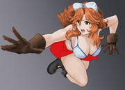 モジャクロ戦闘記　第61回で使う立ち絵　モジャ子　その②