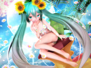 【ちびミクちゃん萌えリンク】きれいな ふとももおみあしさん…♡