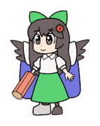 297 ぴちゅーんうつほ(制御棒あり)【東方Project 立ち絵素材 PNG】