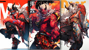 Nishiki-e of Oni 爾詩鬼絵 : Rampage of Myriad 万鬼夜行