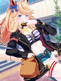 ドーナツを持つゴールドシチー