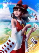 霊夢と海でデート♡